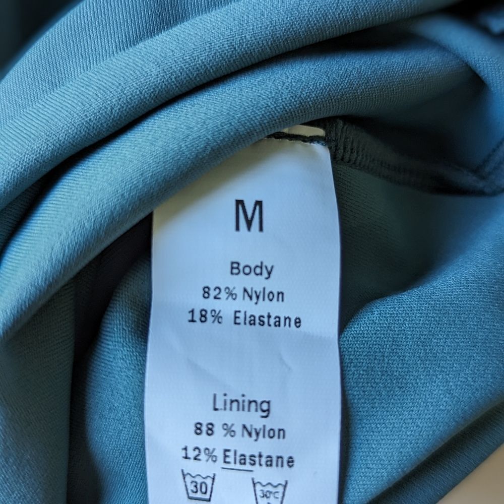 Halara NWT Twisted Back Side Slit Midi Casual Dress in Blue Spruce sz M - Picture 9 of 12
